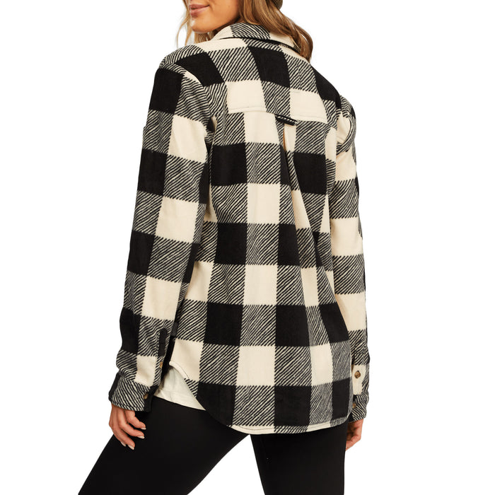 Billabong Forge Flannel - Women's White/Black