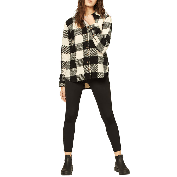 Billabong Forge Flannel - Women's White/Black