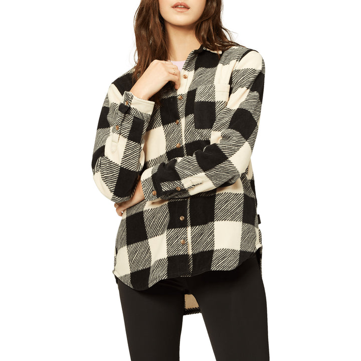 Billabong Forge Flannel - Women's White/Black