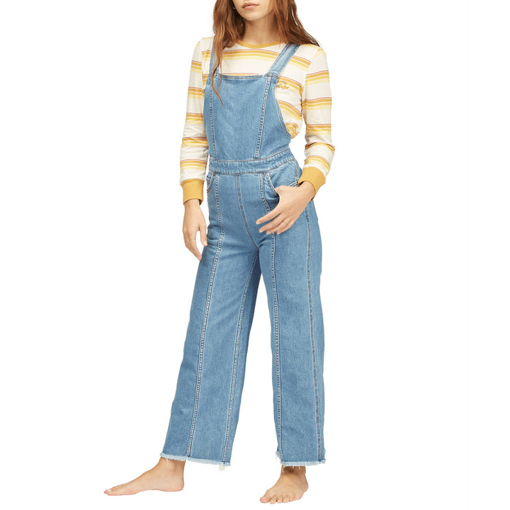 Billabong x Wrangler Western Sun Overalls - Women's Blue Rinse