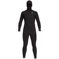 Billabong 4/3 Furnace Comp Chest Zip Hooded Wetsuit Black::Black