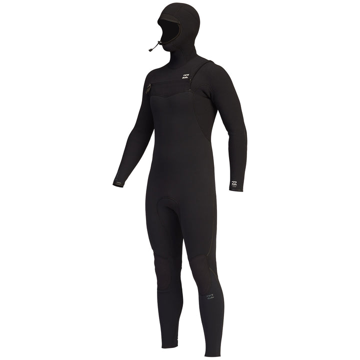 Billabong 4/3 Furnace Comp Chest Zip Hooded Wetsuit Black