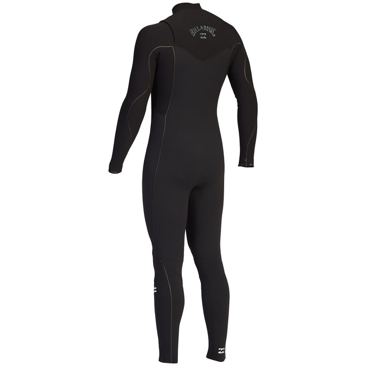 Billabong 4/3 Furnace Comp Chest Zip Wetsuit Black