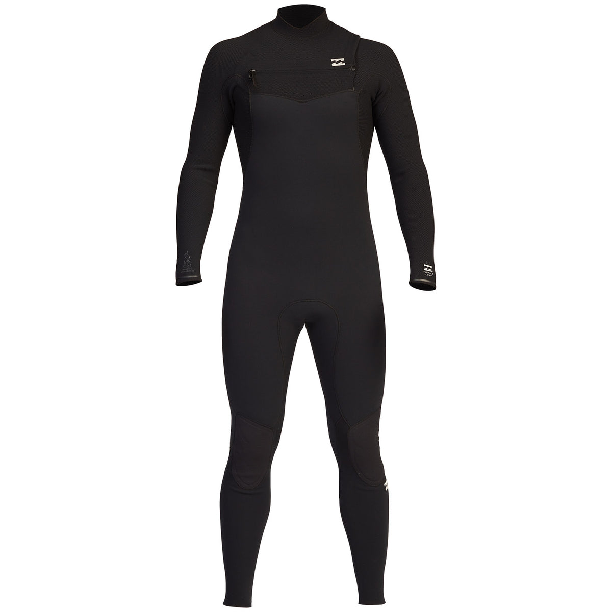 Billabong 4/3 Furnace Comp Chest Zip Wetsuit Black