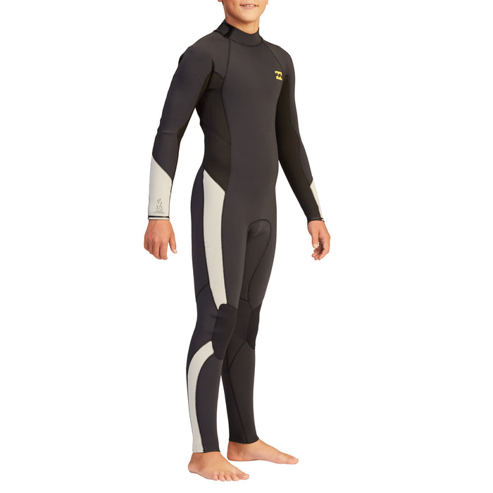Billabong 3/2 Absolute Back Zip GBS Wetsuit - Boys' Black Rock