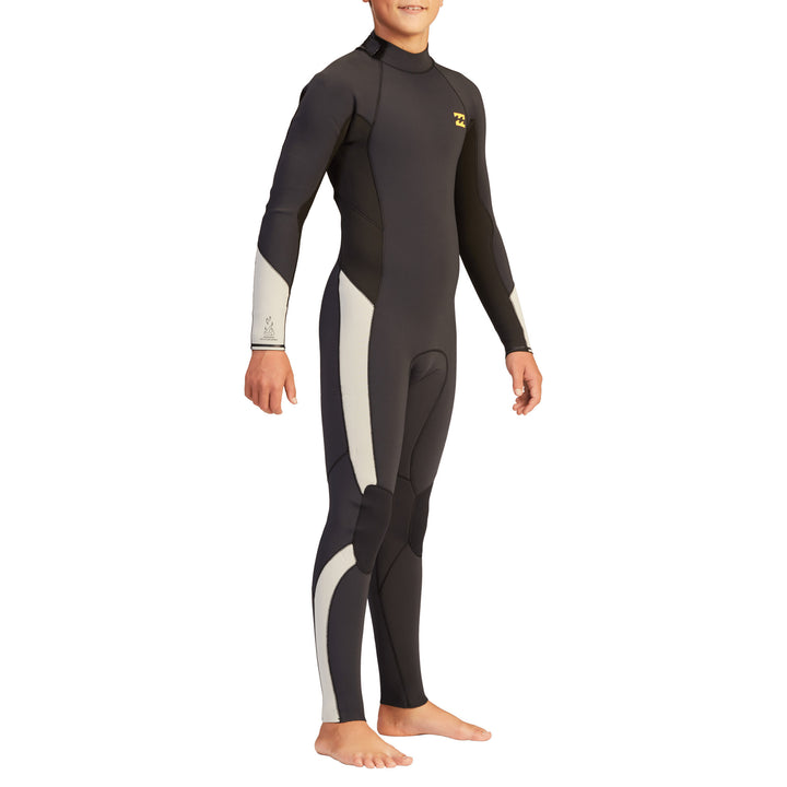 Billabong 4/3 Absolute Back Zip GBS Wetsuit - Boys' Black Rock