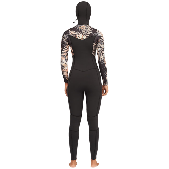 Billabong 4/3 Salty Dayz Hooded Wetsuit - Women's Black Pebble