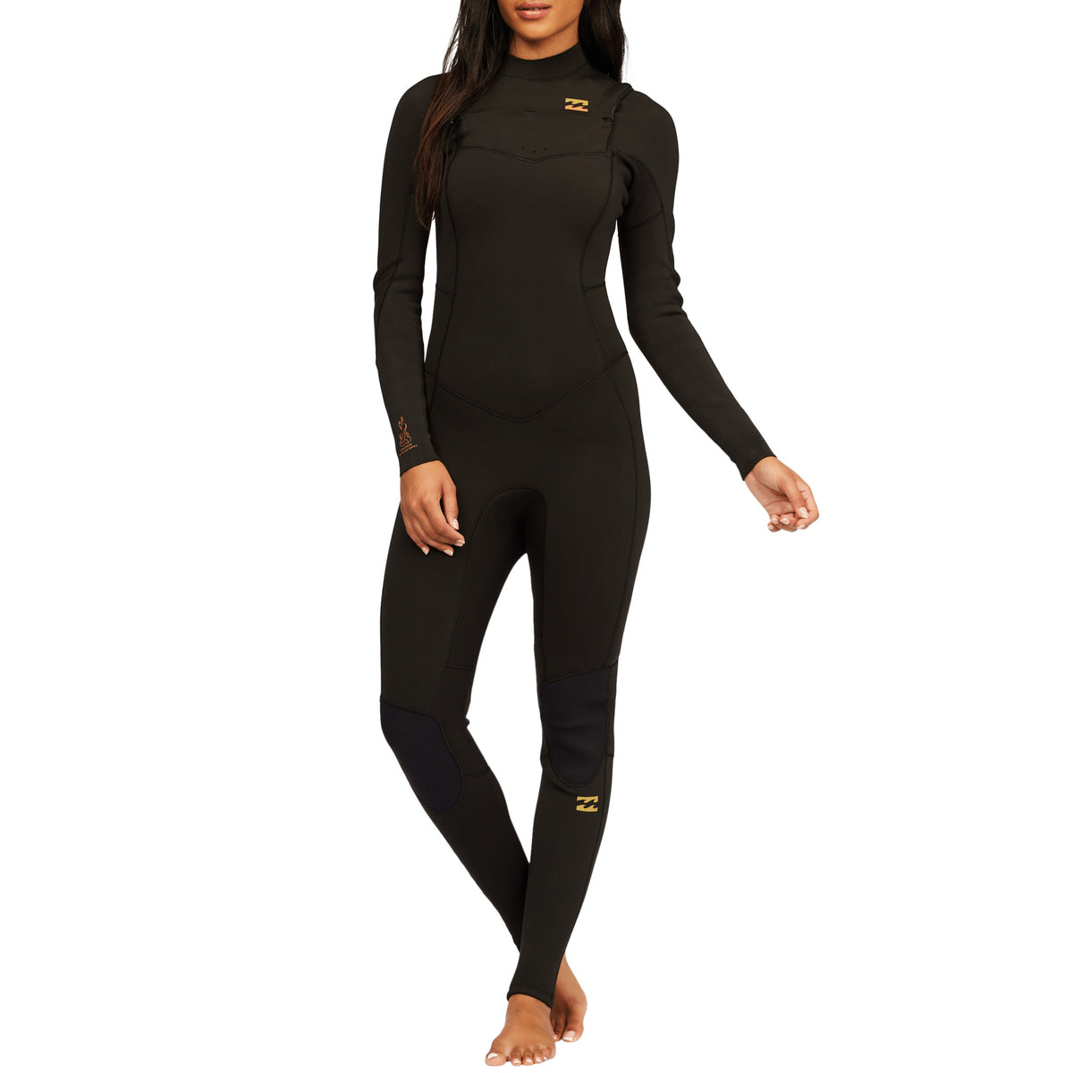 Billabong 4/3 Synergy Chest Zip Wetsuit - Women's Black Tie Dye