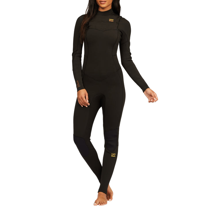 Billabong 4/3 Synergy Chest Zip Wetsuit - Women's Black Tie Dye
