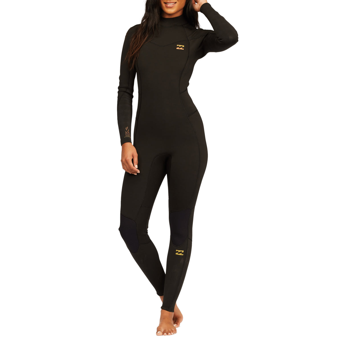 Billabong 3/2 Synergy Back Zip GBS Wetsuit - Women's Black Tie Dye