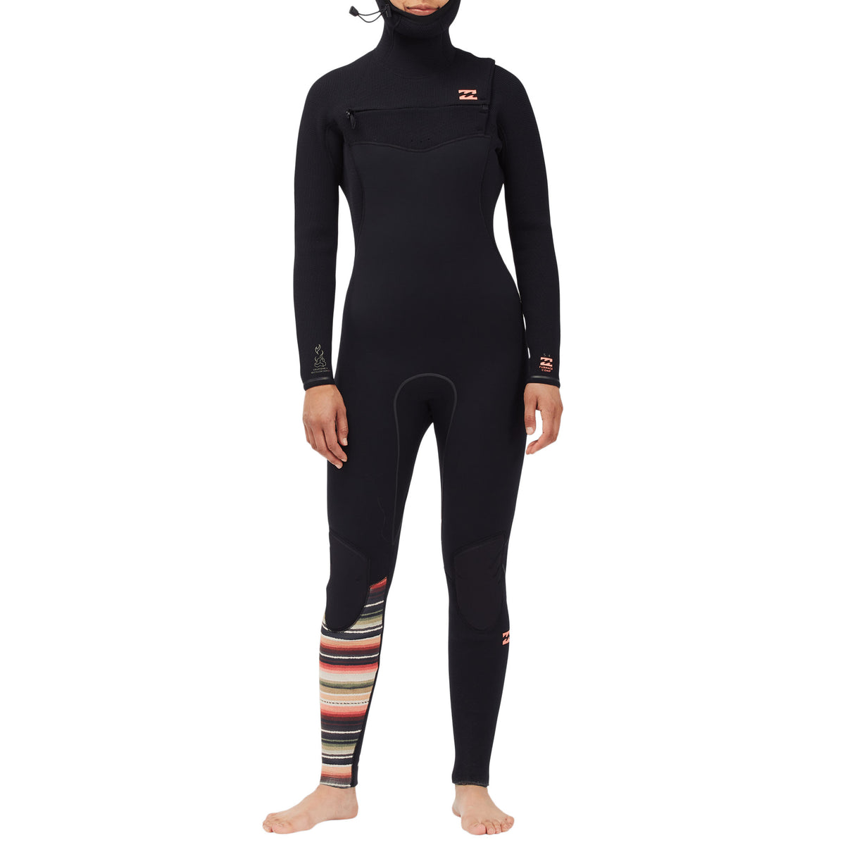 Billabong 5/4 Furnace Comp Chest Zip Hooded Wetsuit - Women's Serape