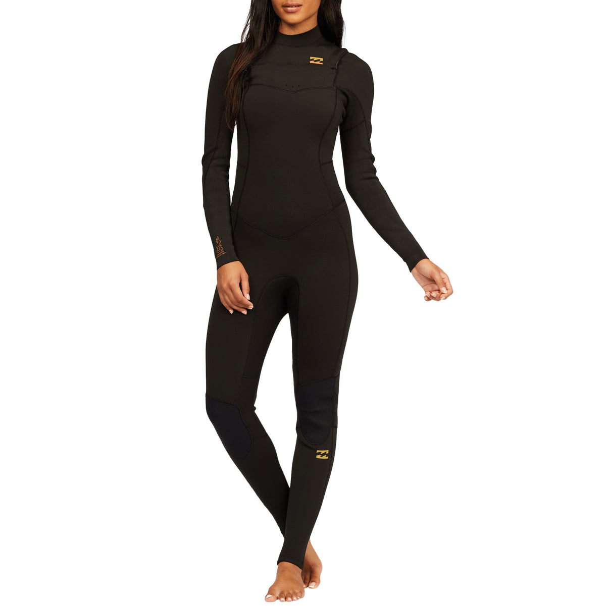 Billabong 3/2 Synergy Chest Zip Wetsuit - Women's Black Tie Dye