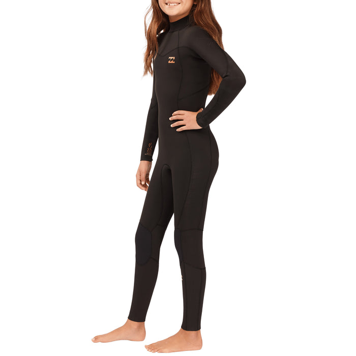 Billabong 4/3 Teen Synergy Back Zip GBS Wetsuit - Girls' Black Tie Dye