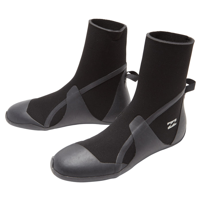 Billabong 5mm Absolute Round Toe Wetsuit Boots Black Hash