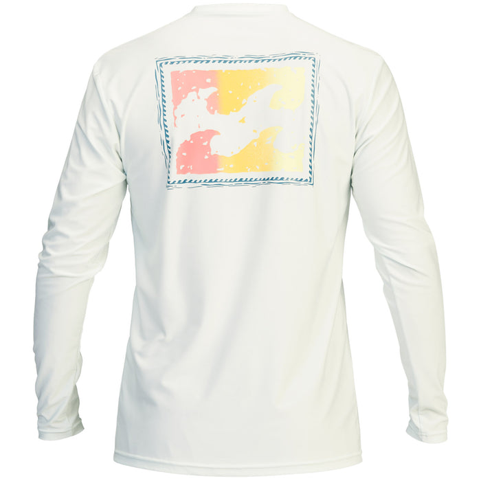 Billabong Crayon Wave Loose Fit Long Sleeve Surf Shirt Seaglass