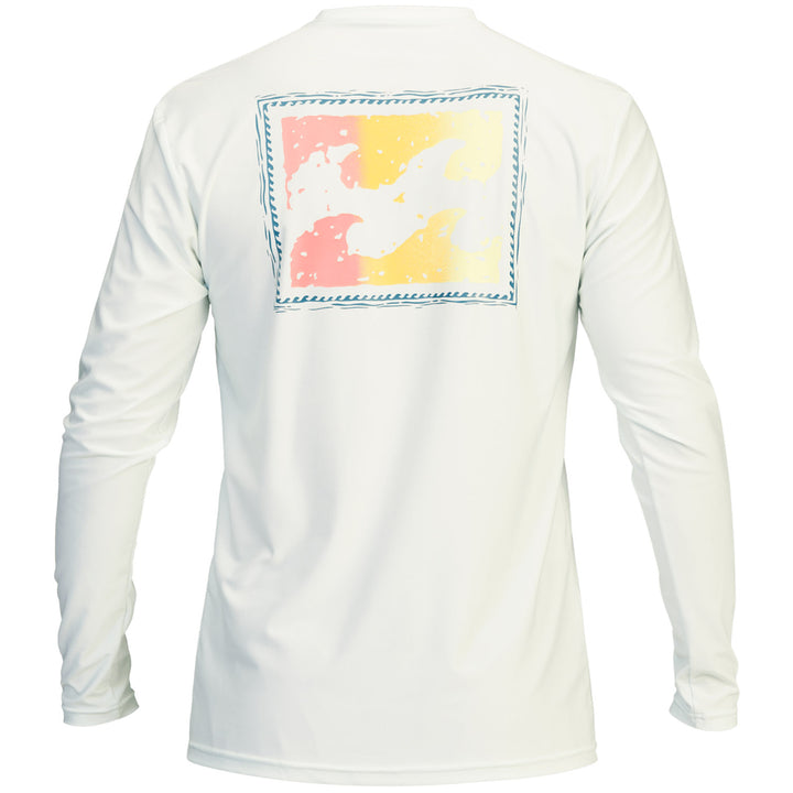 Billabong Crayon Wave Loose Fit Long Sleeve Surf Shirt Seaglass