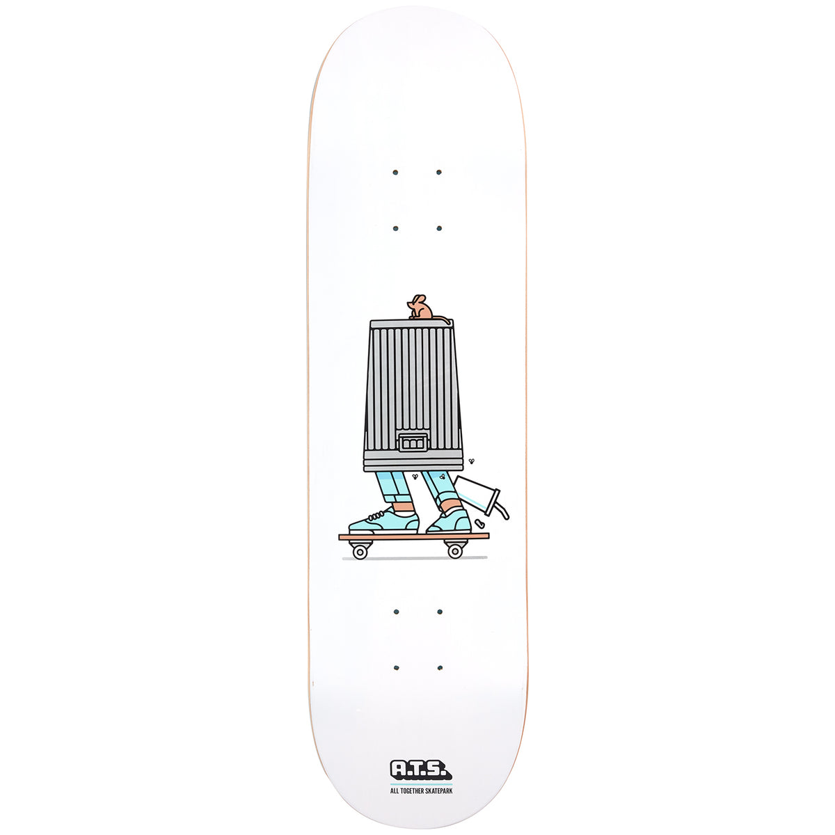 ATS Sasha Barr Trash Can 8.5 Skateboard Deck