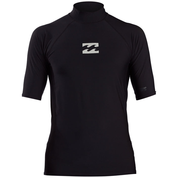 Billabong All Day Wave Performance Fit Short Sleeve Surf Shirt Black