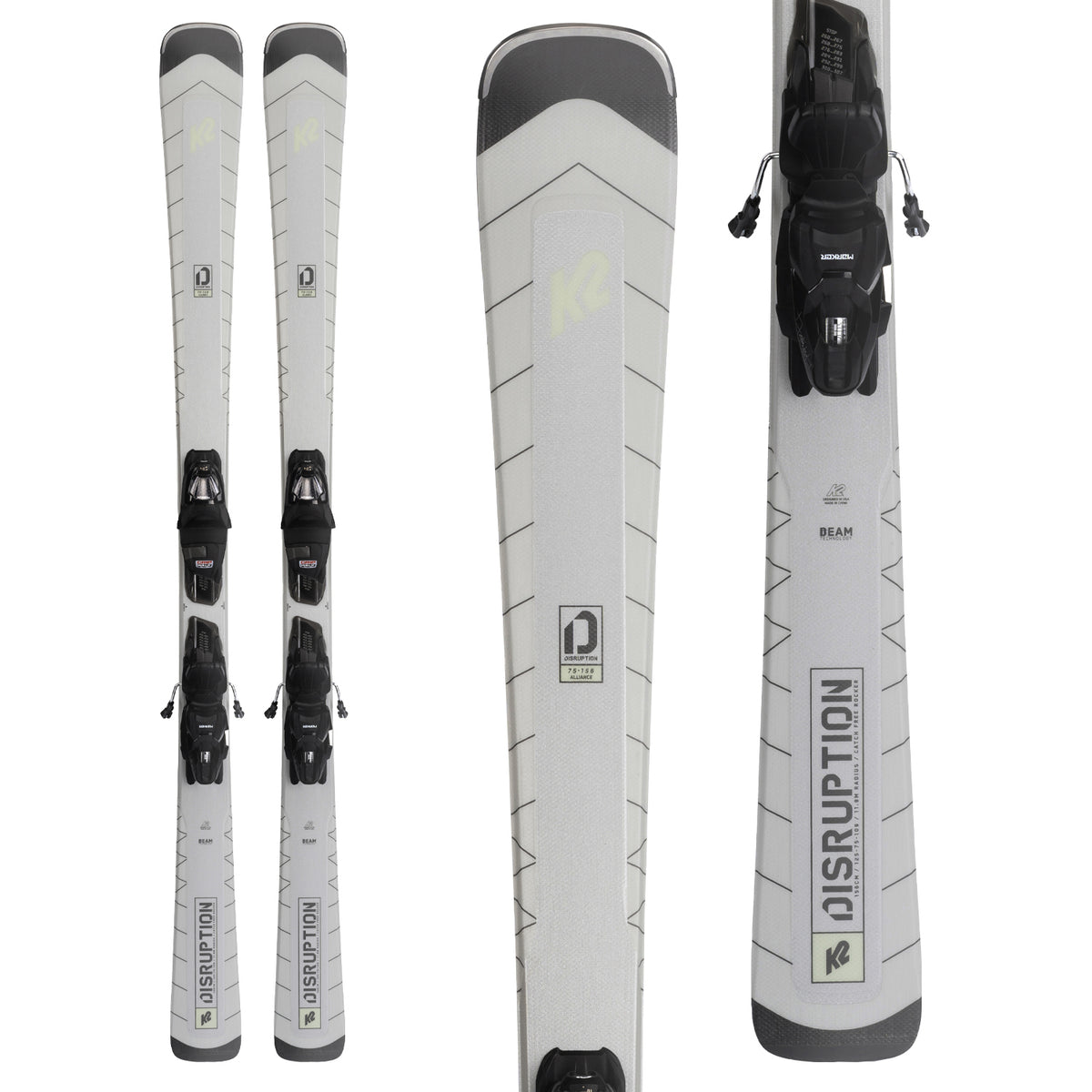 K2 Disruption 75 Alliance Skis + ERP 10 Quikclik Bindings - Women's 2022