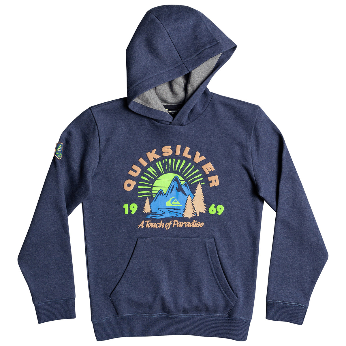 Quiksilver Big Logo Snow Hoodie - Boys' Insignia Blue