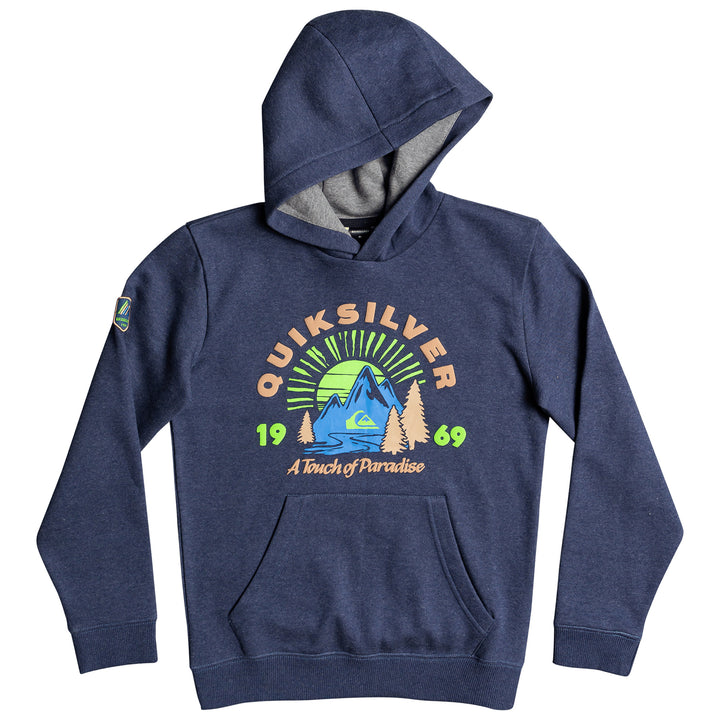 Quiksilver Big Logo Snow Hoodie - Boys' Insignia Blue
