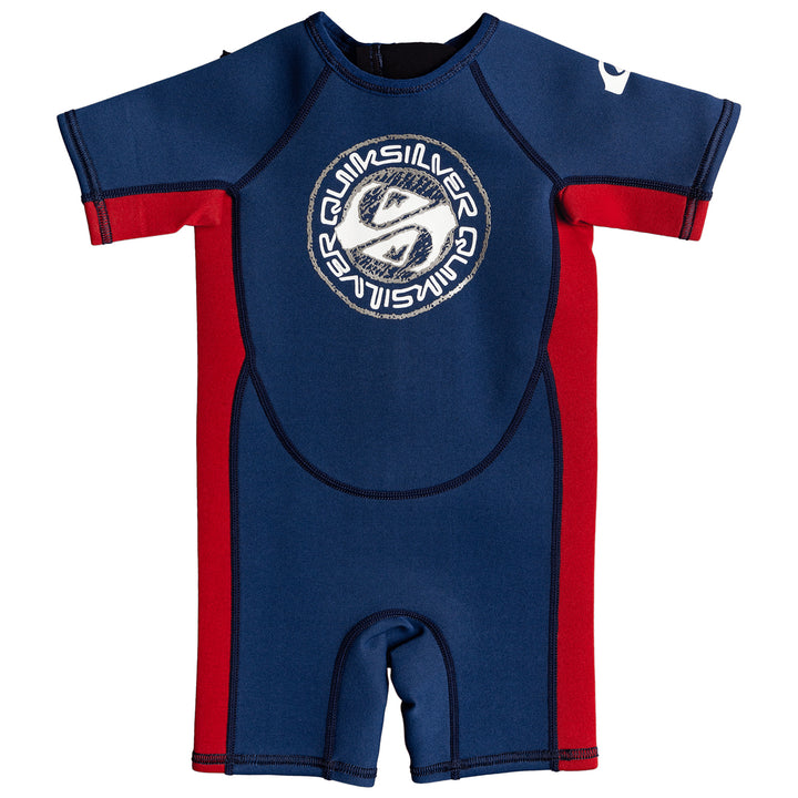 Quiksilver 1.5mm Short Sleeve Back Zip Springsuit - Toddler Boys' Insignia/High Risk