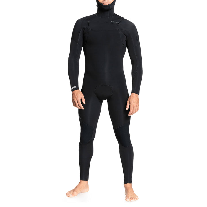 Quiksilver 5/4/3 Everyday Sessions Chest Zip Hooded Wetsuit Black