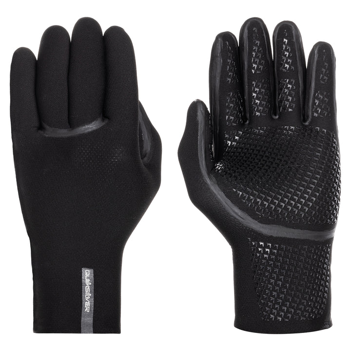 Quiksilver 3mm Marathon Sessions 5 Finger Wetsuit Gloves Black