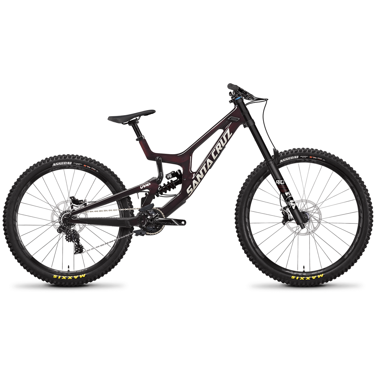 Santa Cruz Bicycles V10 CC S MX Complete Mountain Bike 2022 Oxblood
