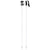 Atomic AMT Carbon SQS W Ski Poles - Women's White/Light Grey