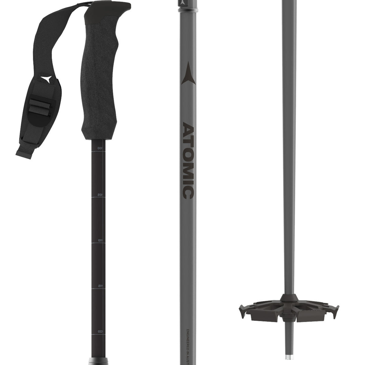 Atomic Backland FR SQS Adjustable Ski Poles 2026 Black