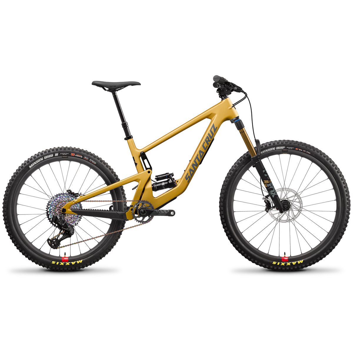 Santa Cruz Bicycles Bronson CC XX1 AXS Reserve Complete Mountain Bike 2022 Paydirt Gold