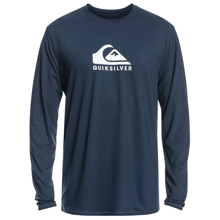 Quiksilver Solid Streak Long Sleeve Surf Tee Navy Blazer
