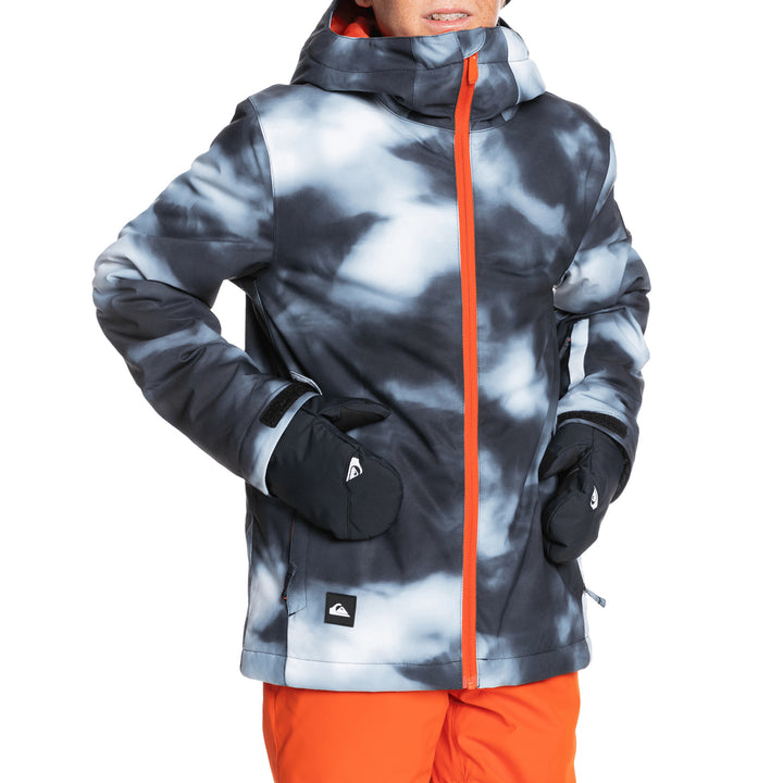 Quiksilver Mission Print Jacket - Boys' Black Particul