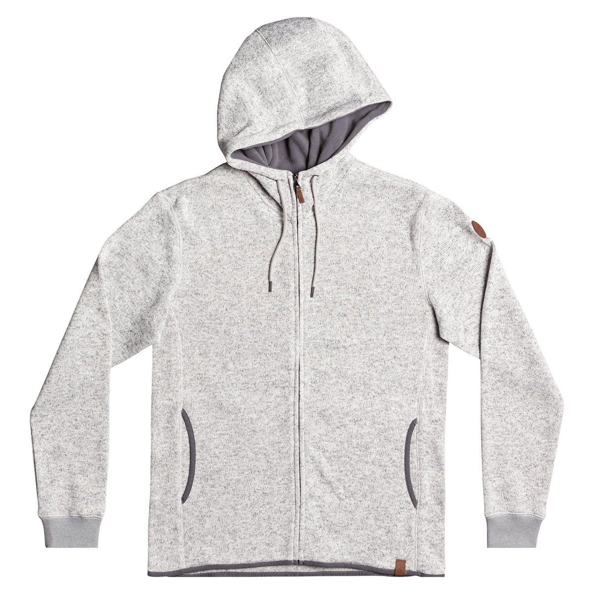 Quiksilver Keller Zip-Up Hoodie - Men's Light Heather Grey