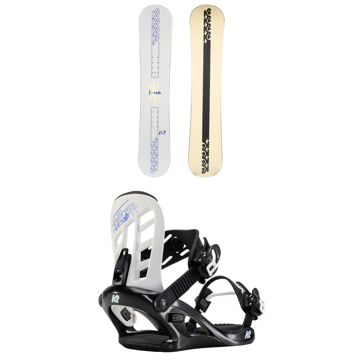 K2 Kandi Snowboard + Kat Snowboard Bindings - Girls' 2022