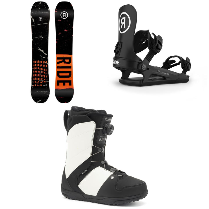 Ride Manic Snowboard + C-2 Snowboard Bindings + Anthem Snowboard Boots 2022