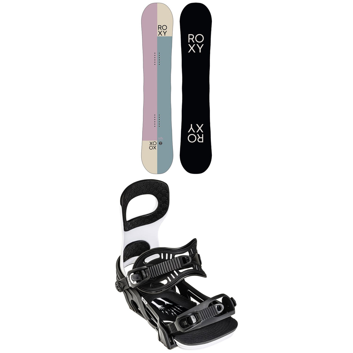 Roxy XOXO C3 Snowboard + Bent Metal Metta Snowboard Bindings - Women's 2022