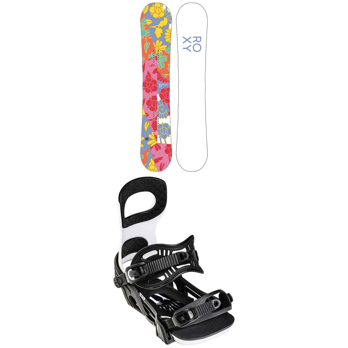 Roxy XOXO Rowley Edition C3 Snowboard + Bent Metal Metta Snowboard Bindings - Women's 2022