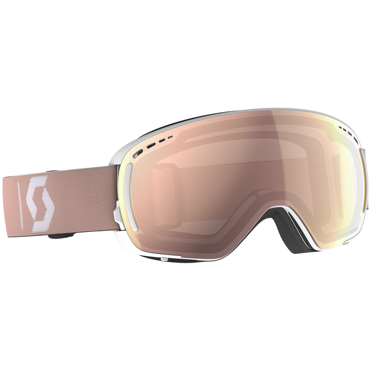 Scott LCG Compact Goggles Pale Pink/Enhancer Rose Chrome + Illuminator Blue Chrome