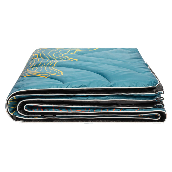 Rumpl Original Puffy Blanket - Mt Rainier/Teal Warm Fade
