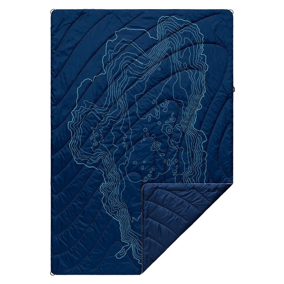 Rumpl Original Puffy Blanket - Lake Tahoe/Navy/Calypso