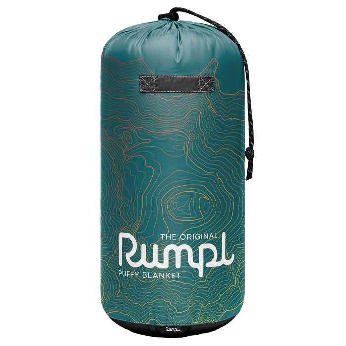 Rumpl Original Puffy Blanket - Mt Rainier/Teal Warm Fade