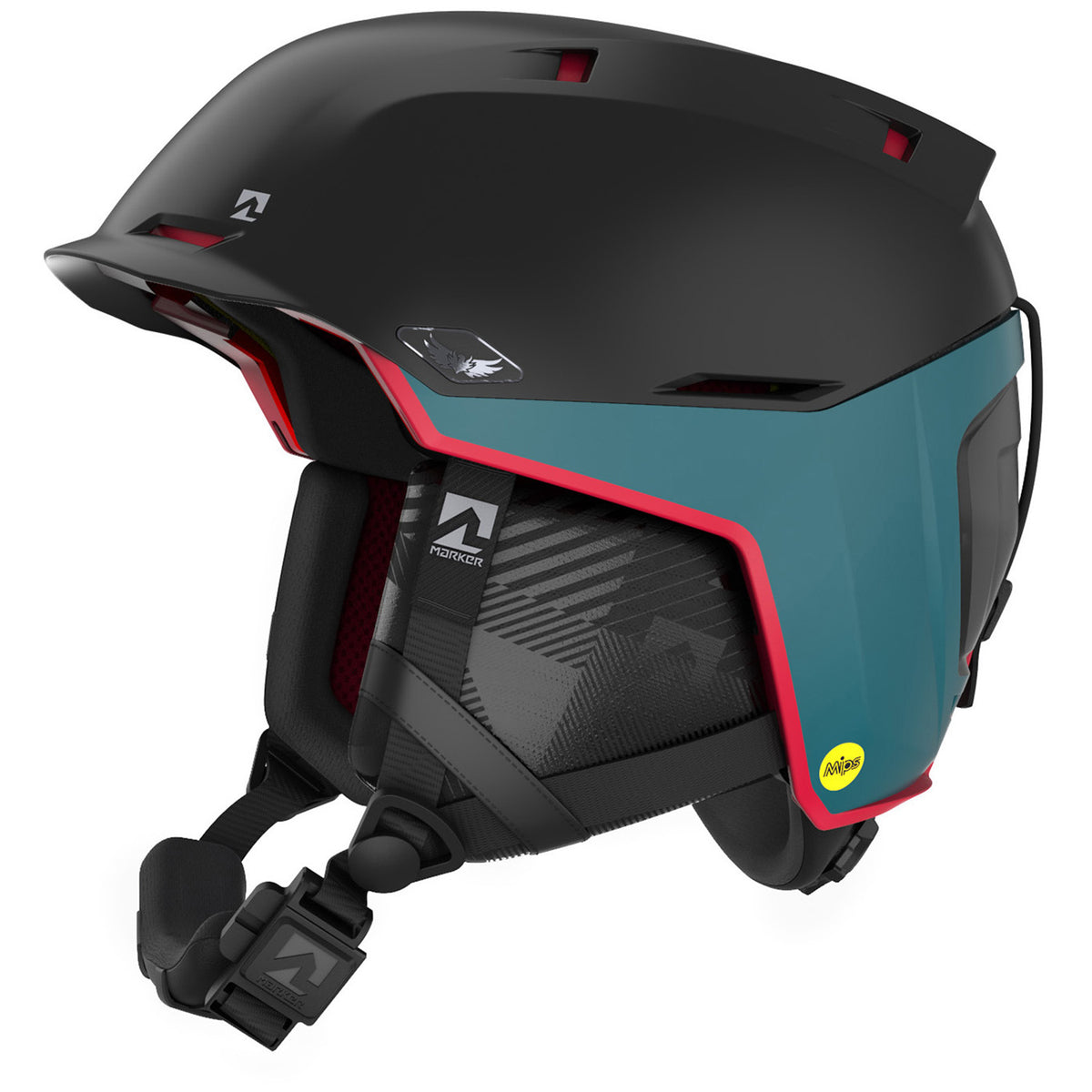 Marker Phoenix 2 MIPS Helmet Black/Teal Blue/Red