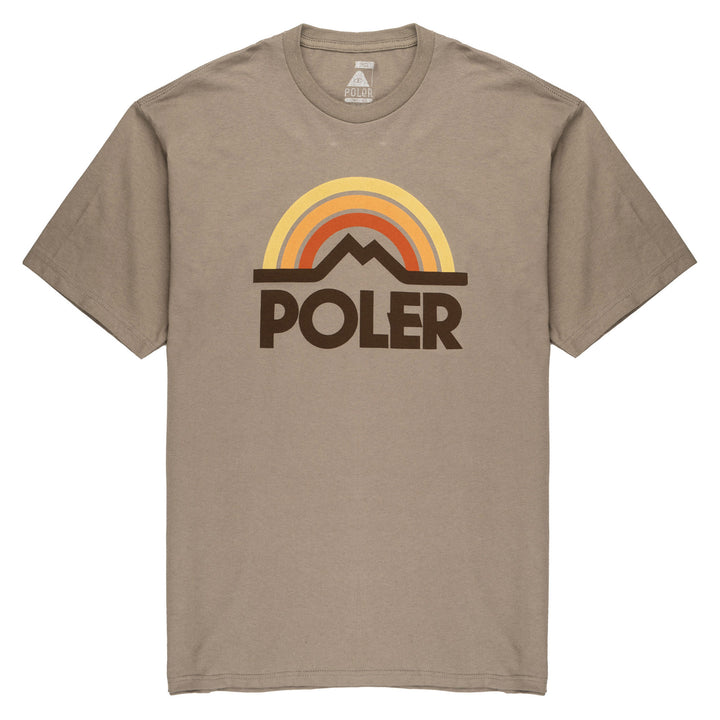 Poler Mountain Rainbow T-Shirt - Men's Warm Grey