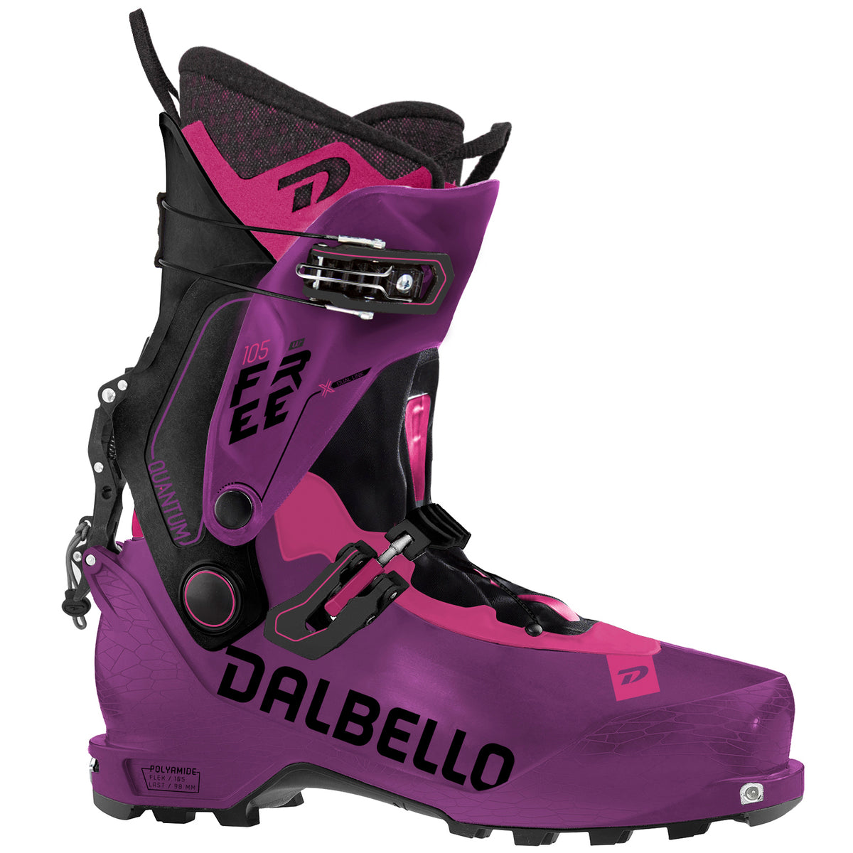 Dalbello Quantum Free 105 W Alpine Touring Ski Boots - Women's 2022 Orchid/Black