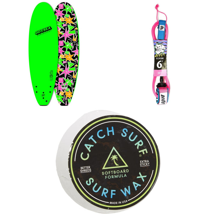 Catch Surf Odysea 6'0" Log x Kalani Robb Surfboard + Beater 6' Leash + Catch Surf Surf Wax