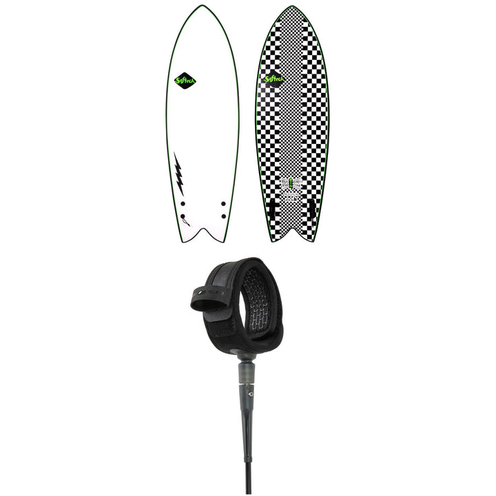 Softech Kyuss Fish FCS II 5'8" Surfboard + FCS 6' Comp Essential Leash