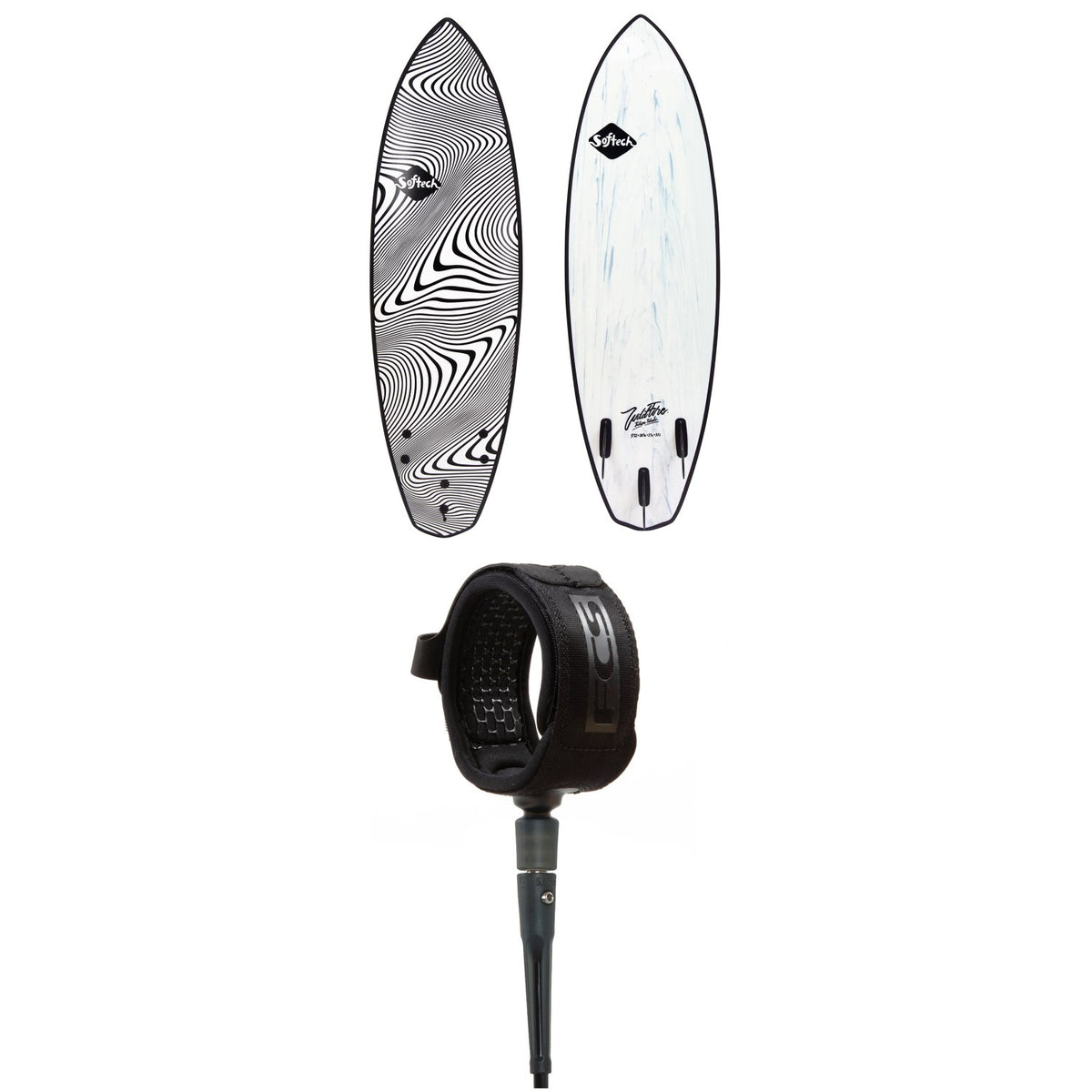 Softech Toledo Wildfire FCS II 5'3" Surfboard + FCS 5' Comp Essential Leash