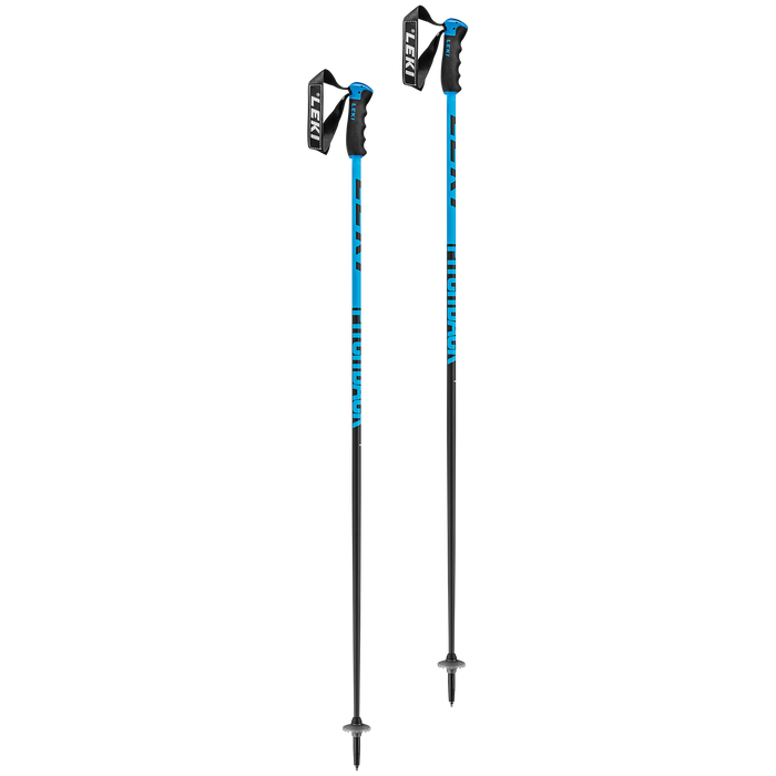 Leki Pitch Black Ski Poles 2022 Blue